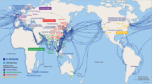 KDDI Global Network Map